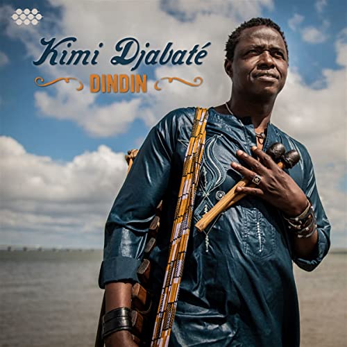 Kimi Djabaté album cover, portrait of a man with a kora.