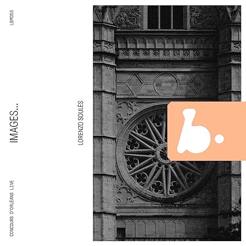 CD cover for Lorenzo Soules’ “Images…” featuring a stone rose window.