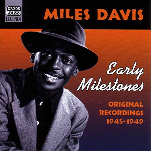 CD cover featuring a young Miles Davis in a hat and suit.
