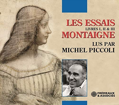 CD cover of Montaigneās āLes Essaisā with portrait and Piccoliās image.