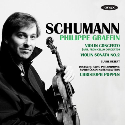 CD cover featuring violinist Philippe Graffin and a violin.