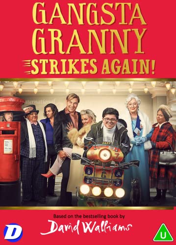 Gangsta Granny Strikes Again" DVD cover with a group of diverse characters.