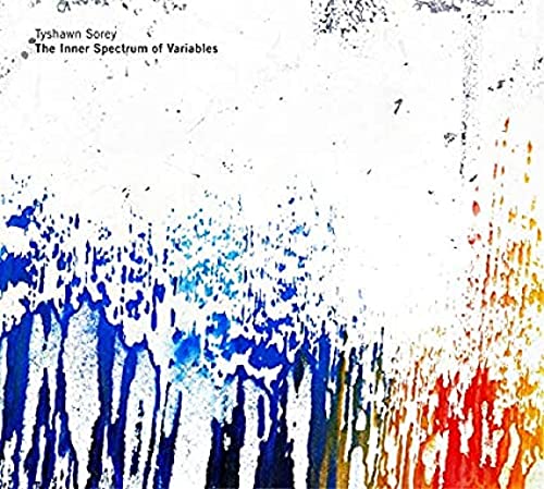 CD cover with abstract paint drips in blue, red, and white.