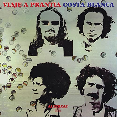 CD cover: four men with long hair, marbles, and text "Viaje A Prantia".