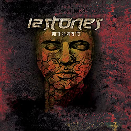 Album cover for 12 Stones’ “Picture Perfect” featuring a cracked, red face.