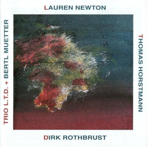 CD cover for "Trio L.T.D." with abstract colorful paint texture.