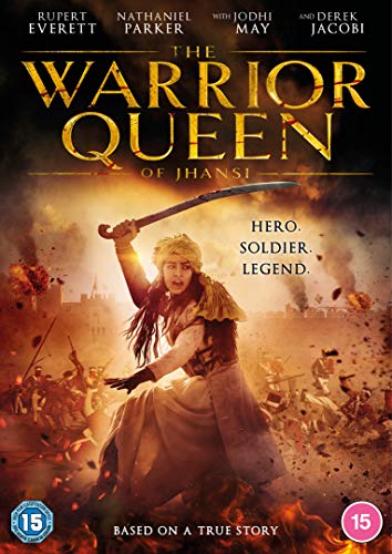 DVD cover: woman with sword raised, battlefield scene, historical drama.