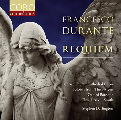 CD cover for Francesco Durante’s Requiem featuring a stone angel sculpture.
