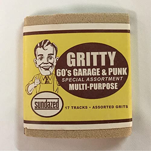 CD case with retro illustration of a man and text: "Gritty 60's Garage & Punk".