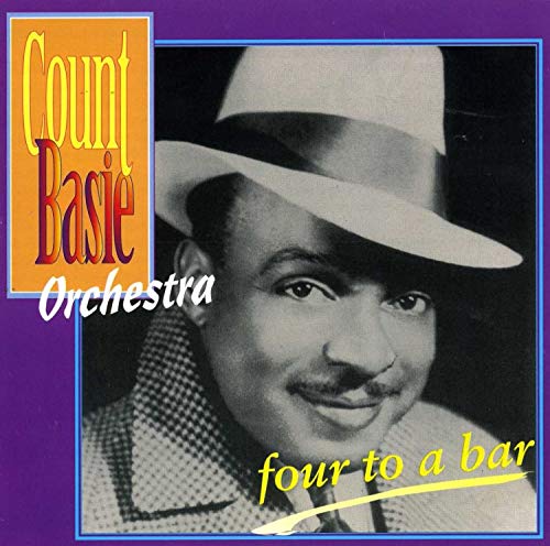 CD cover for Count Basie Orchestra’s “Four To A Bar” featuring a portrait.