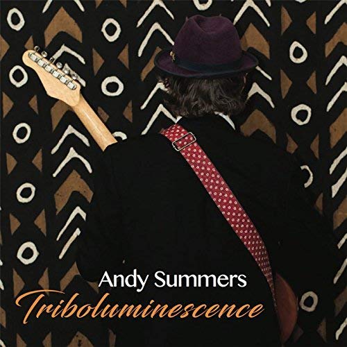 Andy Summers album cover: musician with guitar against patterned wall.