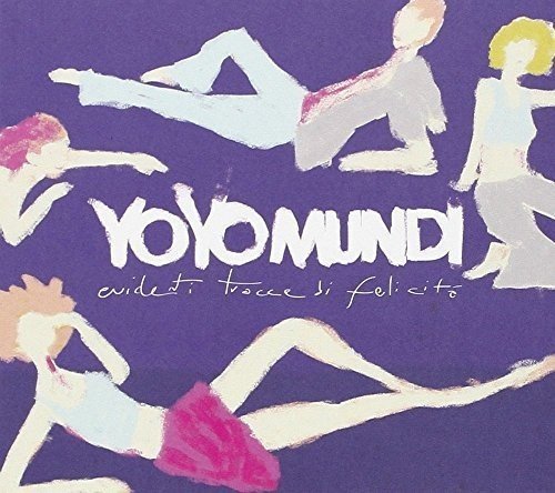 "Album cover featuring abstract illustrations of people on a dark purple background."