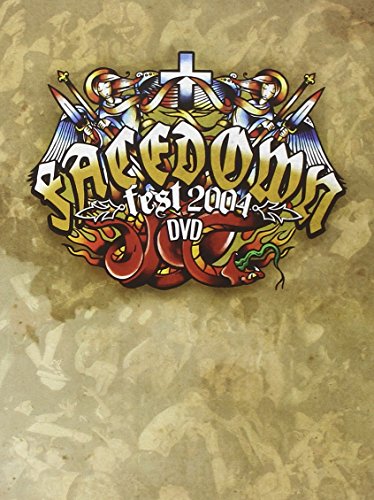 Facedown Fest 2004 DVD cover with angels, swords, and a serpent.