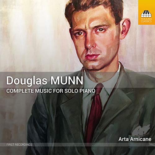 CD cover featuring a portrait of composer Douglas Munn in a suit.