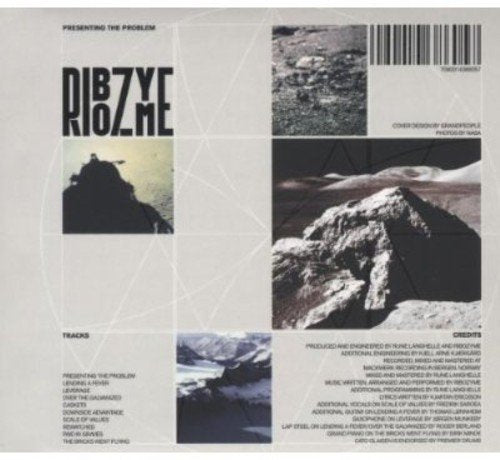 "CD case back cover with rocky landscape images, tracklist, and credits."
