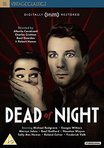 1945 film "Dead of Night" DVD cover featuring a man and woman’s faces.