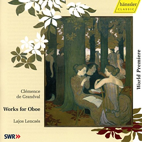 CD cover: painting of women reading in a forest, floral accents.