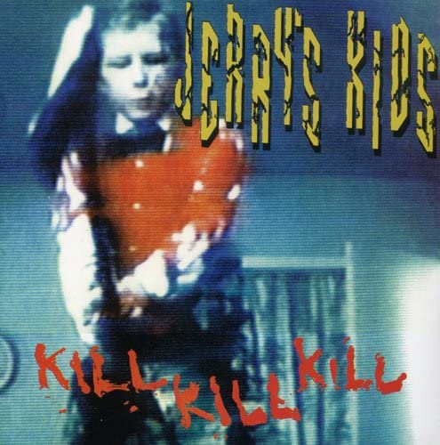 CD cover: child holding a red heart with distorted text overlay.