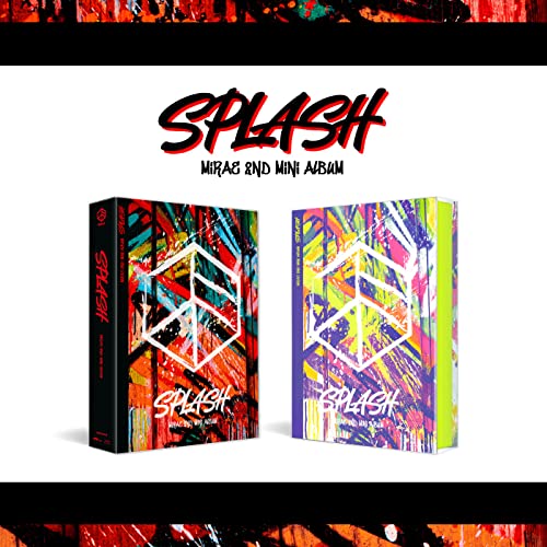 Mirae “Splash” CD packaging with abstract colorful geometric designs.
