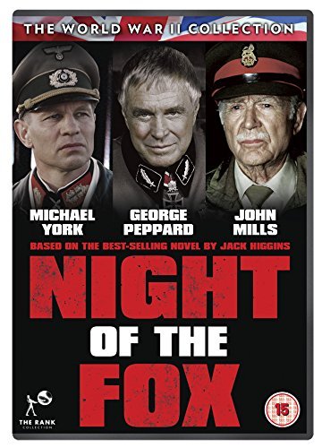 DVD cover for "Night of the Fox" featuring three men in military uniforms.