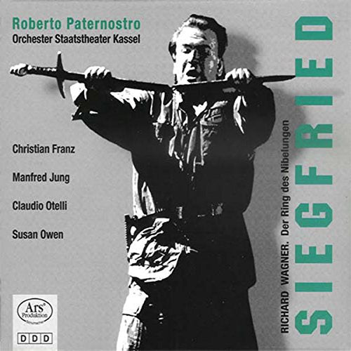 CD cover: Man with sword, text “Siegfried” and composer Richard Wagner listed.