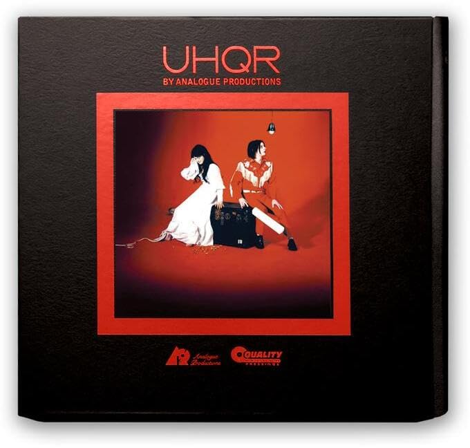 White Stripes "Elephant" vinyl record cover featuring Jack and Meg White.