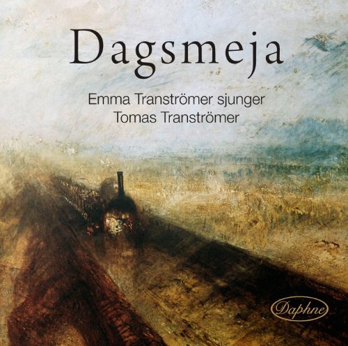 CD cover with a blurred painting of a train and smokestacks.