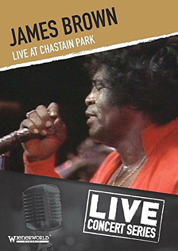 DVD cover featuring James Brown singing into a microphone, wearing an orange jacket.