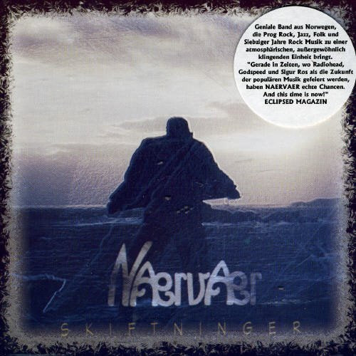 CD cover: lone figure facing stormy sea, with band name "Naervaer".