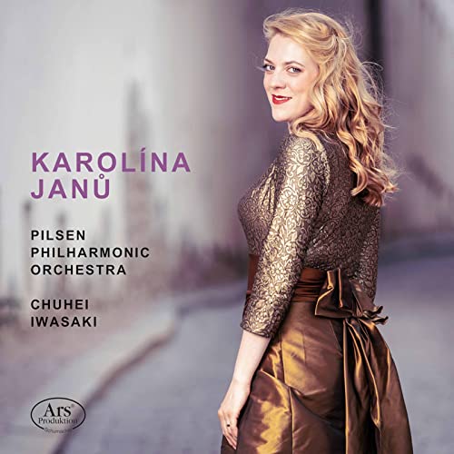 CD cover featuring Karolina Janu, a blonde opera singer in a gold dress.