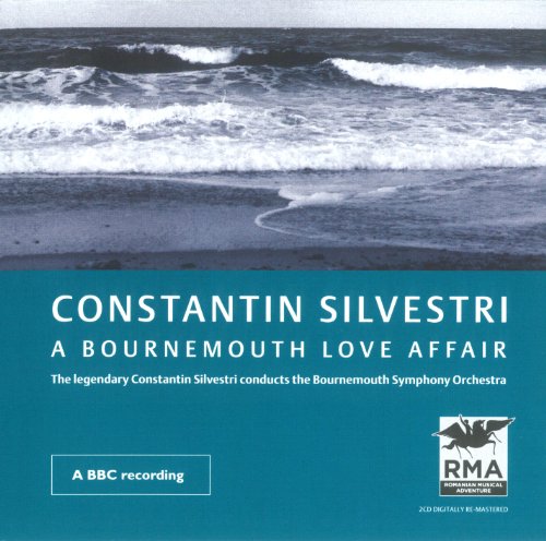 CD cover: ocean waves above text naming Constantin Silvestri and orchestra.