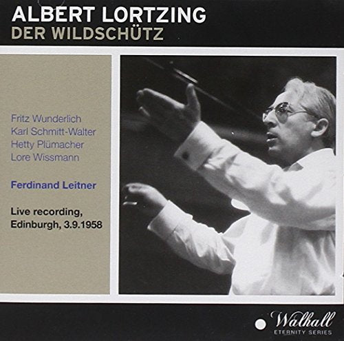 "CD cover with a black and white photo of a conductor."