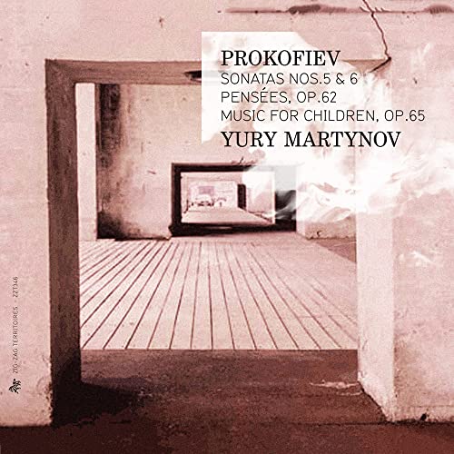 CD cover: Prokofiev sonatas performed by Yury Martynov, abstract doorway image.