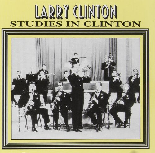 Black and white photo of a big band with musicians in formal wear.