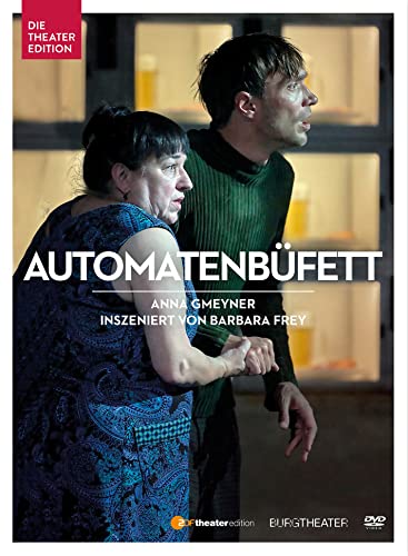 DVD cover for "Automatenbüfett" featuring two actors in a theatrical scene.