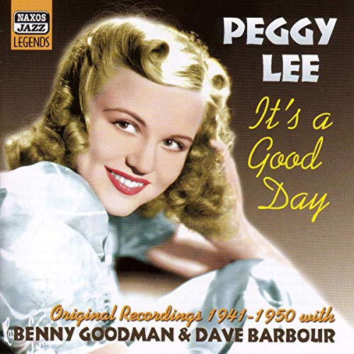 CD cover featuring a smiling portrait of singer Peggy Lee in vintage style.