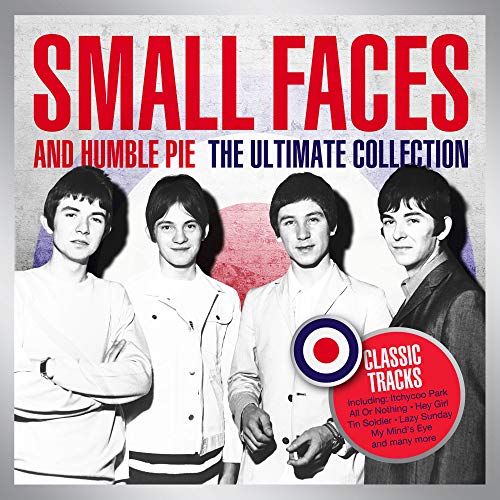 The alt text for the image is: "CD cover featuring four men in black and white with red and blue text."