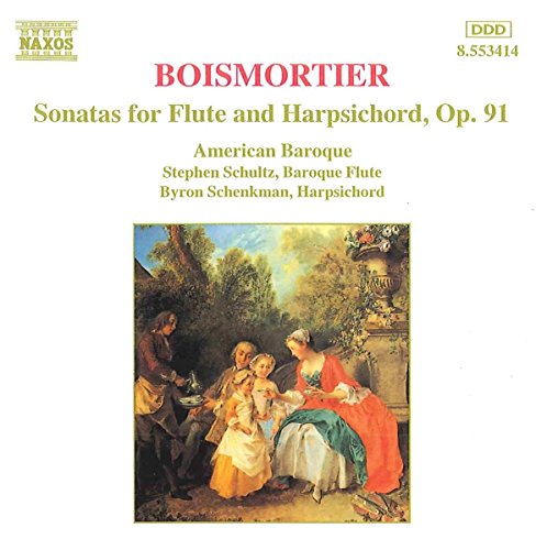 CD cover for “Schenkmanschultz - Sonatas for Flute” with a Baroque painting.