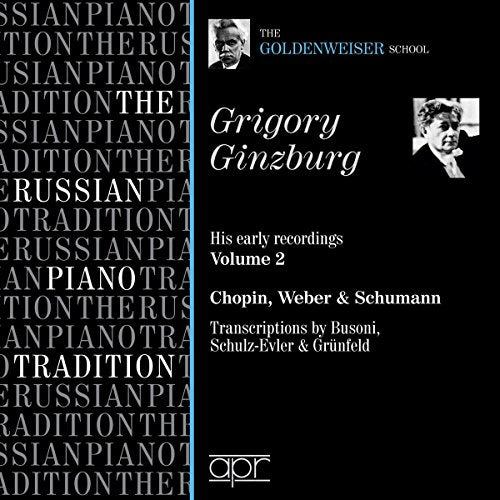 CD cover for Grigory Ginzburg's "The Goldenweiser School," Volume 2.