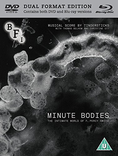 DVD cover for “Minute Bodies” featuring microscopic cellular imagery.