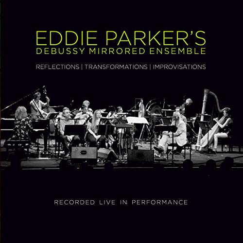 "CD cover with black background, yellow and white text, and a monochrome ensemble image."