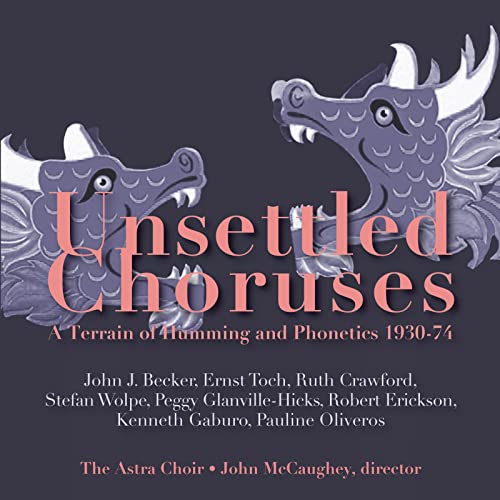 CD cover: purple dragon illustration with album title "Unsettled Choruses".