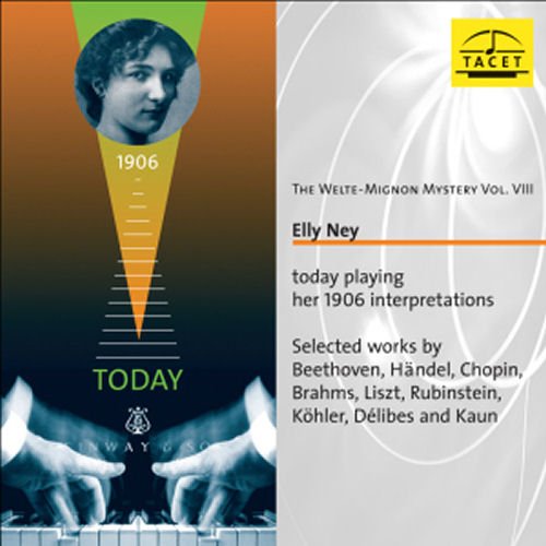 CD cover featuring a woman's portrait and hands playing piano, with text describing the album.