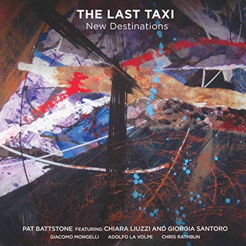 CD cover for "The Last Taxi" with abstract painted design.
