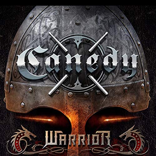 Album cover: metallic shield with "Canedy" logo and crossed swords.