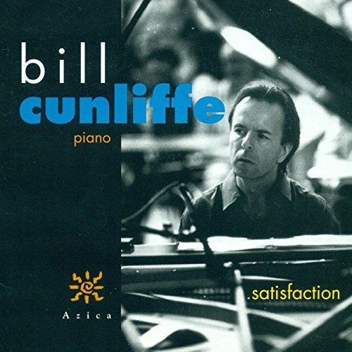 "CD cover featuring a black and white photo of Bill Cunliffe at a piano."