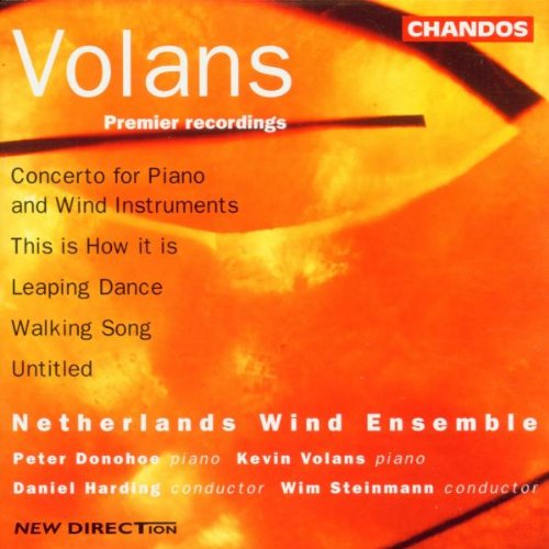 "CD cover with orange-red background, white and black text listing musical compositions and performers."