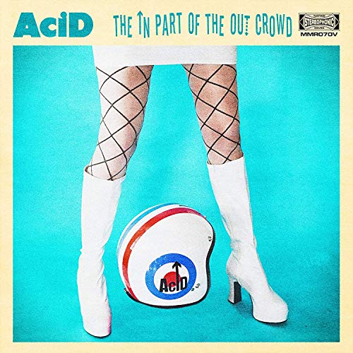 "Album cover featuring a person's legs and a guitar case with 'Acid' logo."