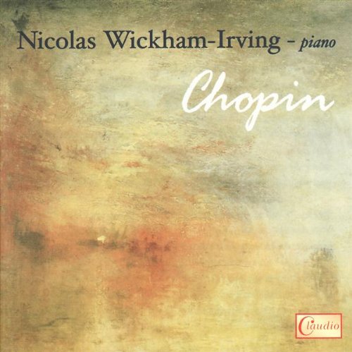 A CD cover with a mottled beige background and "Chopin" written in white cursive.