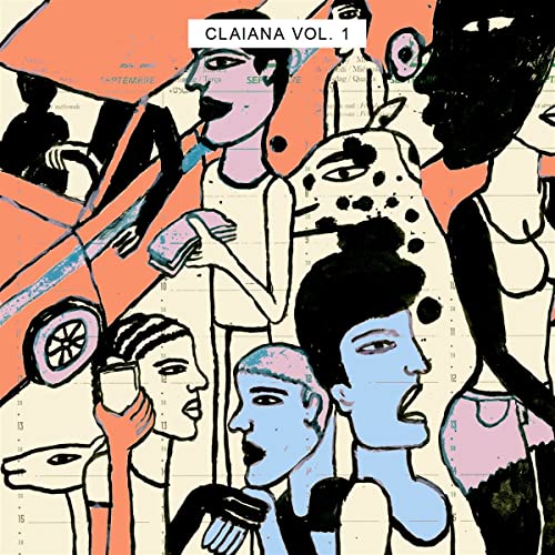 CD cover with colorful, abstract illustration of diverse faces and a car.
